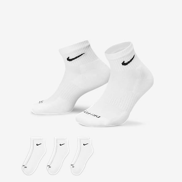 White Socks. Nike